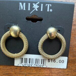 Bundle 3 pairs for $12 Mixit Gold Tone Earrings